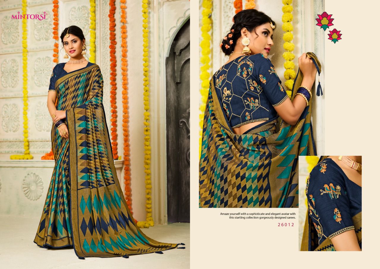 Karma By Mintorsi 26001-26012 Designer Sarees Catalog